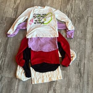 Mixed color Long Sleeve Tees Casual Comfort